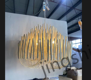 Hiện đại mỹ nghệ thuật gỗ rắn chi nhánh phòng ngủ đơn giản và sáng tạo đèn chùm & đèn Mặt dây chuyền cho nhà hàng trang trí nội thất - Product Image 3