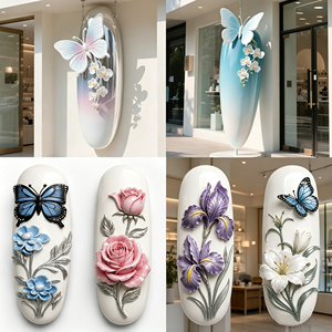 Modèle de simulation d'ongles à grande échelle pour décoration de salon de manucure, image de devanture de magasin, modèle d'ongles personnalisé GZ RTS, commande en gros mixte - Product Image 3