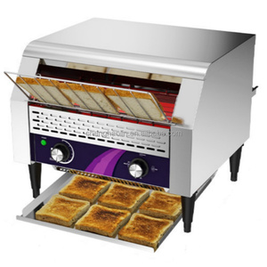 <span class=keywords><strong>Four</strong></span> à sandwichs électrique commercial en acier inoxydable avec contrôle par bouton, affichage LED et chaîne de transmission automatique pour cuisine professionnelle et boulangerie - Product Image 2
