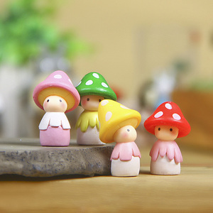 4 Pcs DIY Fairy Garden Cute Mini Animal Plant <strong>Mushroom</strong> Figurines Resin Accessories <strong>for</strong> Home <strong>Decorations</strong> - Product Image 3