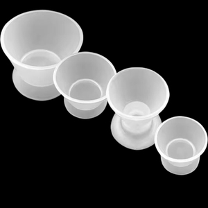 4 pièces matériaux de dentiste bol de mélange en Silicone utiliser Dappen plats blanchiment des dents laboratoire dentaire Odontologia outils dentaires bols de mélange - Product Image 6