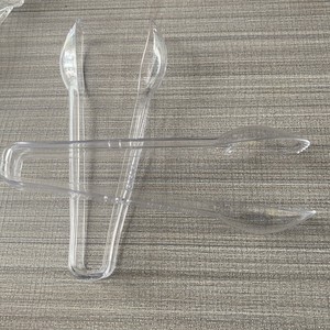Pinzas de hielo pequeñas para Bar, para Buffet de azúcar, ensalada, comida, cocina, <span class=keywords><strong>tarros</strong></span> dulces, pinzas de plástico transparente - Product Image 3