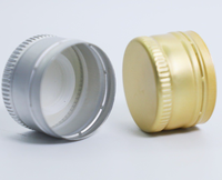 Capuchon antivol en aluminium de 18 mm et 28 mm pour bouteilles de sirop en verre, capuchon à vis métallique argenté, capuchon de bouteille pour produits de santé