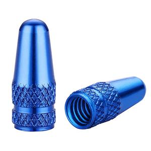 Bouchons de <span class=keywords><strong>valve</strong></span> <span class=keywords><strong>Presta</strong></span> pour vélo en alliage d'aluminium anodisé coloré, pour valves <span class=keywords><strong>Presta</strong></span>/françaises sans chambre à air - Product Image 1