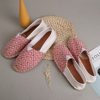 En gros, Chaussures de marche tendance pour hommes, respirantes et légères, à enfiler, en toile, style espadrilles et baskets courtes, pour l'été, avec semelle en caoutchouc