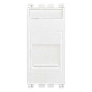 Presa RJ11 6/4 con Copertura Bianca, Altezza 5,3 cm, Lunghezza 5,1 cm, Larghezza 2,8 cm - Product Image 1