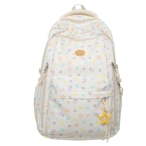 Student Backpack For Girls 15 Inches Flowers Pattern Large Capacity School Education - Product Image 5