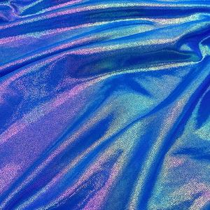 निः शुल्क नमूना चमकदार इरिवंश रहस्यमय धातु पन्नी 4 तरह से खिंचाव इलास्टानी नायलॉन स्पैन्डेक्स कपड़े स्पोर्टी - Product Image 5