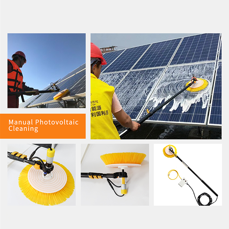 Window Cleaner Solar Photovoltaic Panel Cleaning Brush Electric