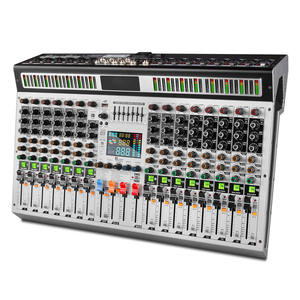 Mezclador <span class=keywords><strong>de</strong></span> Audio USB Profesional TX-16 <span class=keywords><strong>de</strong></span> 16 Canales, Consola <span class=keywords><strong>de</strong></span> Mezcla <span class=keywords><strong>de</strong></span> Guitarra Metálica con Sonido Envolvente para Escenario - Product Image 1