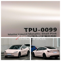 Film de protection de peinture (PPF) pour voiture, couleur rose, effet métallique liquide mat TPU, auto-réparant, anti-rayures, film vinyle pour carrosserie automobile