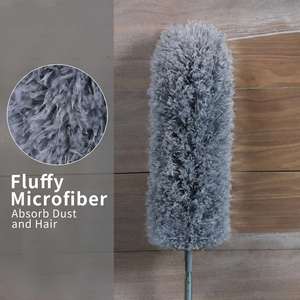 Plumeau classique pour la maison avec extension flexible et tête de plumeau elliptique pour le nettoyage des ventilateurs de plafond et des salles de bain - Product Image 2