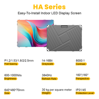 Écran publicitaire LED intérieur 3840Hz P1.53, panneau d'affichage LED ultra-fin à pas de pixel fin pour salle d'exposition de marque