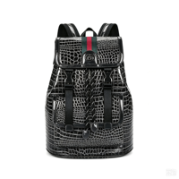 Sac à dos classique en PVC Latoop, sac à dos peint à la main pour hommes et femmes, couture au fil ciré, production personnalisée, vente en gros