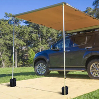 Tente rétractable 4x4 pour camping en extérieur, auvent de remplacement pour porte arrière, abri solaire pour camping-car, 1,4 x 2 m, 2000 mm