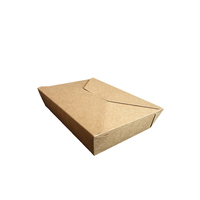 Boîtes de repas jetables à emporter, emballages alimentaires en papier kraft