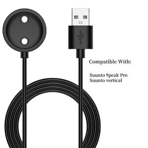 สมาร์ทวอทช์แม่เหล็ก USB TPE PVC สายชาร์จตัวนำทองแดงบริสุทธิ์ยาว1เมตรสำหรับ <span class=keywords><strong>Suunto</strong></span> <span class=keywords><strong>9</strong></span> Peak Pro - Product Image 1