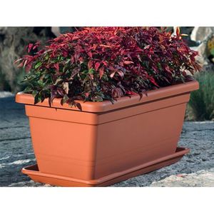 Maceta rectangular 'Anthea' blanca 100x45x40h Accesorio de herramientas de jardín - Product Image 3