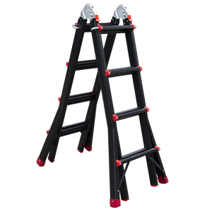 Scala Estensibile Multiuso in Alluminio Pieghevole <span class=keywords><strong>per</strong></span> Appartamenti o Magazzini, Design Industriale <span class=keywords><strong>per</strong></span> Applicazioni Esterne - Product Image 1