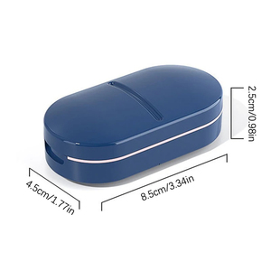 Medicine <b>Pill</b> Cutter Box Portable Drug Box Useful Grinder Splitter Medicine <b>Pill</b> <b>Holder</b> Tablet Cutter Splitter Divider <b>Pill</b> Case - Product Image 6