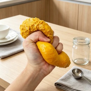 Juguete Realista de Pollo Frito Blandito para Aliviar el Estrés, Juguete Sensorial Suave para Apretar, Accesorio de Juego para Niños, Adultos y Regalos Divertidos - Product Image 3