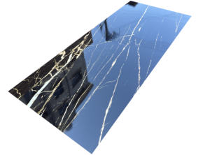 Panneau mural <span class=keywords><strong>en</strong></span> PVC marbré moderne de 2 mm, imperméable et ignifuge, alternative aux feuilles de marbre UV pour la <span class=keywords><strong>d</strong></span>écoration intérieure - Product Image 2