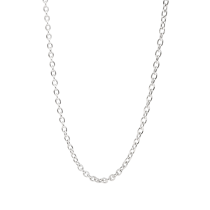 Delicadas Cadenas de Collar Pequeñas de Plata de Ley 950 con Glifos Entrelazados y Patrones Brillantes, Accesorio Minimalista Unisex para el Campus - Product Image 4