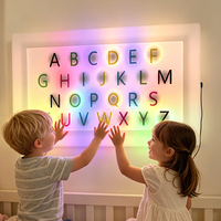 Lampe tactile LED alphabet pour enfants, multi-sensorielle, pour l'apprentissage des lettres, la reconnaissance des couleurs et des émotions – Meilleure vente