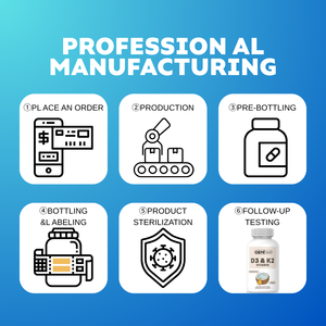 Oem hiệu lực cao Vitamin D3 + K2 MK-7 bổ sung-10,000 iu D3 & 200mcg K2 mỗi Softgel, 60 đếm - Product Image 4