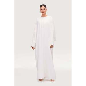 <span class=keywords><strong>Lina</strong></span> abito Abaya impreziosito bianco - Product Image 2