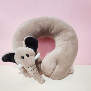 Tête d'animal de dessin animé personnalisable en forme de <span class=keywords><strong>U</strong></span> oreiller support traitement peluche <span class=keywords><strong>jouet</strong></span> - Product Image 2