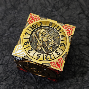 Atractivo y Moderno Dado Cúbico de Cobre Tallado de 6 Caras Multicolor Duradero para Juegos de Mesa DND - Product Image 6