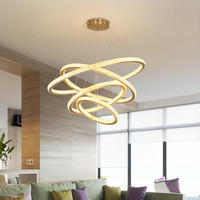 Personnalisation d'usine Les lampes suspendues modernes rehaussent votre espace avec un éclairage élégant et polyvalent Options or et noir 4 tailles