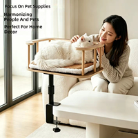 Lit de bureau pour chat personnalisé, robuste, rotatif à 360 degrés et réglable en hauteur, vente en gros