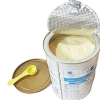 Boîte de conserve ronde vide en métal avec couvercles usine de boîtes de conserve
