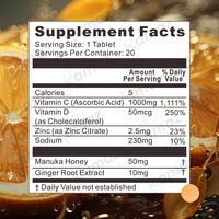 Comprimés effervescents de vitamine C OEM 1000 mg, complément alimentaire pour la forme physique, comprimés effervescents pour la peau, hydratation de la salle de sport, complément de vitamine C