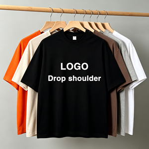 เสื้อยืดคอตตอน 240gsm สำหรับผู้ชาย ทรงบ็อกซี่โอเวอร์ไซส์ หนานุ่ม สไตล์สตรีทแวร์ พร้อมสกรีนลายและพิมพ์ดิจิทัลตามสั่ง ขั้นต่ำในการสั่งซื้อน้อย จัดส่งรวดเร็ว - Product Image 1