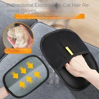 Gants anti-poils pour animaux de compagnie, brosse double face, outil de toilettage écologique pour chiens et chats, stocké dans la salle de bain