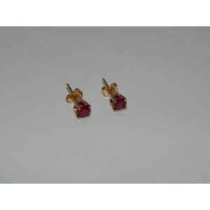 Orecchini in oro 14K e Rhodalite - Product Image 3