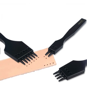 DIY Industrial Grade Couro Hole Puncher Removível Circle Punch e <span class=keywords><strong>Craft</strong></span> cinzel Kits de corte Row Hole Punch Tool - Product Image 2