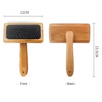 Peigne démêlant manuel et brosse à picots rembourrée pour chats et chiens - Élimine les nœuds et les poils lâches