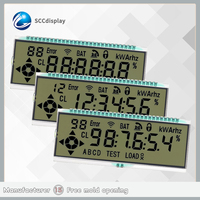Afficheur LCD intelligent économique personnalisable SCCdisplay SJXDHG001015-19 HTN, plage de température ultra-large, afficheur LCD à 7 segments, non