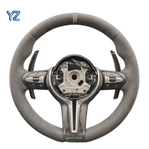 Volant en cuir pleine fleur style YZ CS pour <span class=keywords><strong>BMW</strong></span> F01 F10 F20 F21 F22 F25 F26 F30 F32 F36 M2 F87 M3 F80 M4 F82 F90 X5 F15 X6 F16 - Product Image 5