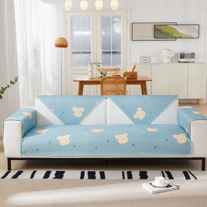 <span class=keywords><strong>Housse</strong></span> <span class=keywords><strong>de</strong></span> <span class=keywords><strong>canapé</strong></span> en coton imprimé floral pastoral, grande taille, coussin <span class=keywords><strong>de</strong></span> siège respirant, protection anti-poussière pour meubles, pour la décoration intérieure - Product Image 2