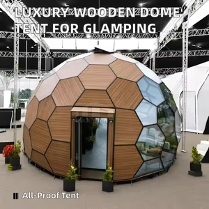 Mới sang trọng khách sạn Lều 7m hợp kim nhôm khung 8m gỗ tổ ong Glass DOME Ngoài Trời glamping chống cháy geodesic 15m 6M 5M - Product Image 3