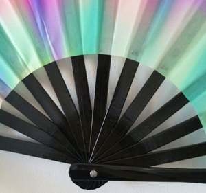 Abanicos Plegables de Bambú Ecológicos de 33 cm, Fáciles de Transportar, de Plástico, para Fiestas, Bodas, Promocionales, Pintados - Product Image 3