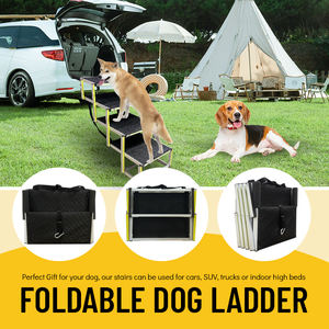 Handige 5-stappen Opvouwbare Hondentrappen Sport-En Entertainmentladder Voor Huisdieren - Product Image 2