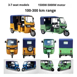 รถสามล้อไฟฟ้าอินเดีย บาจาจ ออโต้ ตูตู ไทย ตุ๊กตุ๊ก แบบเปิดประทุน 4 ที่นั่ง รับน้ำหนักได้ 400 กก.+ สำหรับส่งออกแอฟริกา ใช้เป็นรถรับจ้าง - Product Image 4