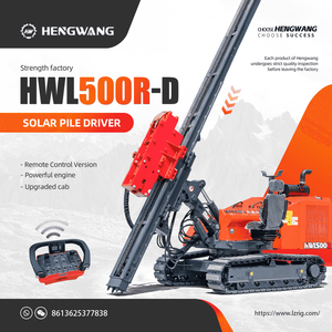 Yeni Hengwang toprak vida kazık matkap sondaj makinesi güneş vidalı kazık sürücü - Product Image 4