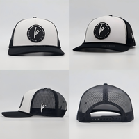 Casquette Trucker Homme Tendance Été 6 Panneaux avec Patch Personnalisé en Caoutchouc PVC Cuir Style Hip Hop Richardson 112 en Tissu Jersey pour la Plage